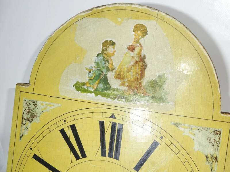 Schilderuhr 2 Stück um 1900 Wanduhr Deko zum herrichten