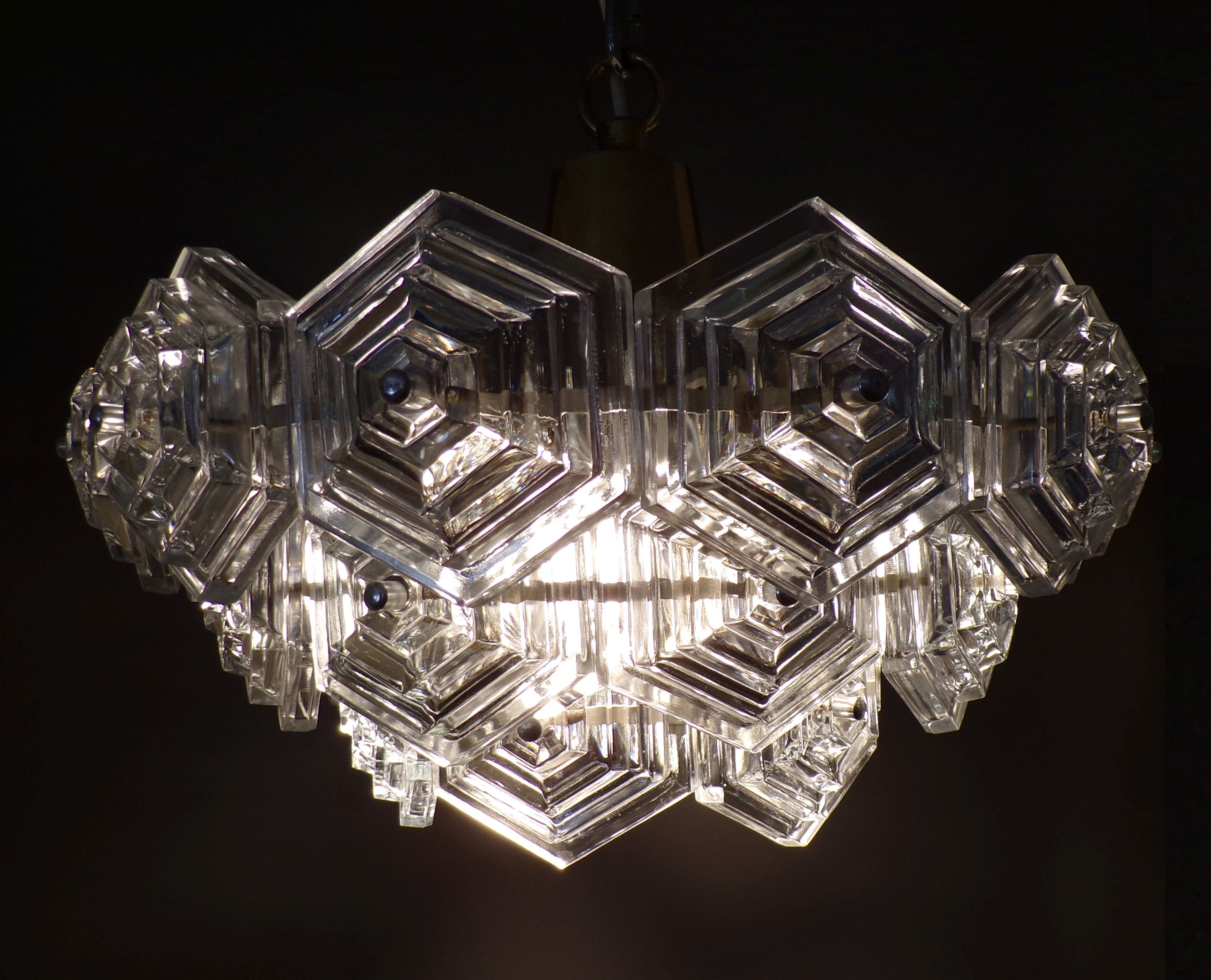 Deckenleuchte Sputnik 70er Jahre VEB Kristallleuchte Ebersbach Vintage Lampe Deckenleuchte Sputnik 70er Jahre VEB Kristallleuchte Ebersbach Vintage Lampe