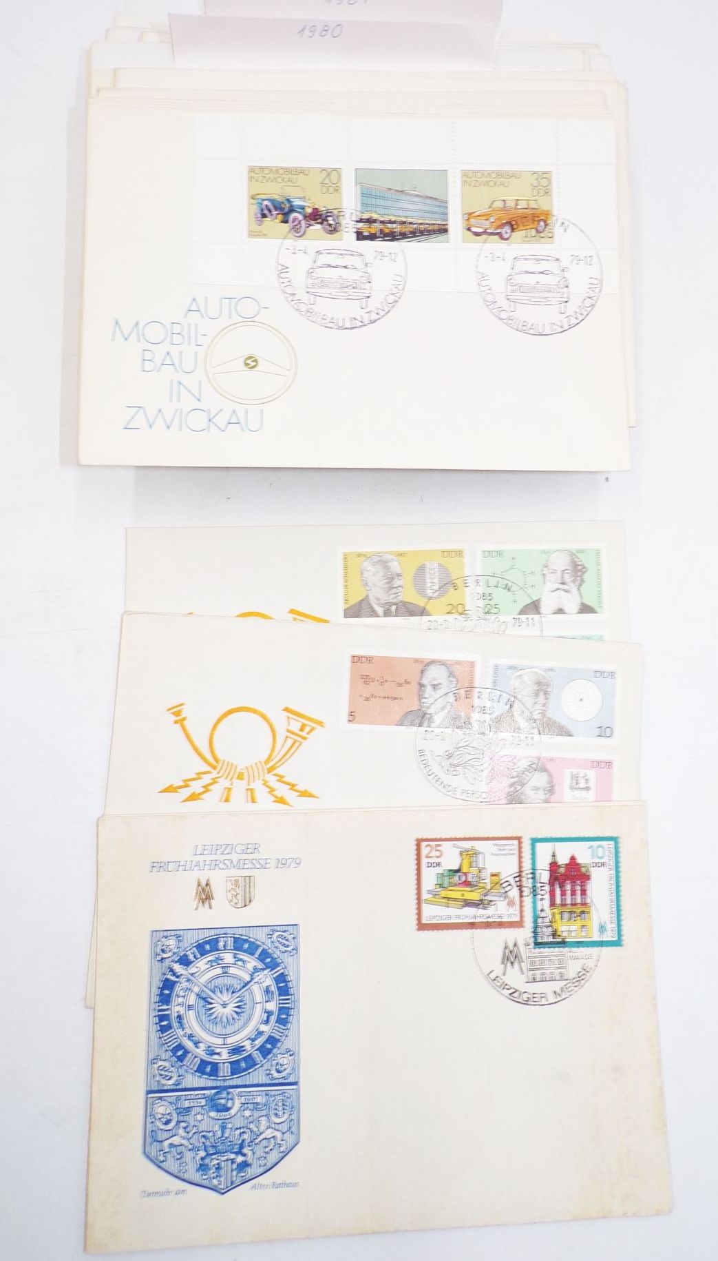 Konvolut DDR Ersttagsbriefe 1954 bis 1991 FDC Konvolut DDR Ersttagsbriefe 1954 bis 1991 FDC