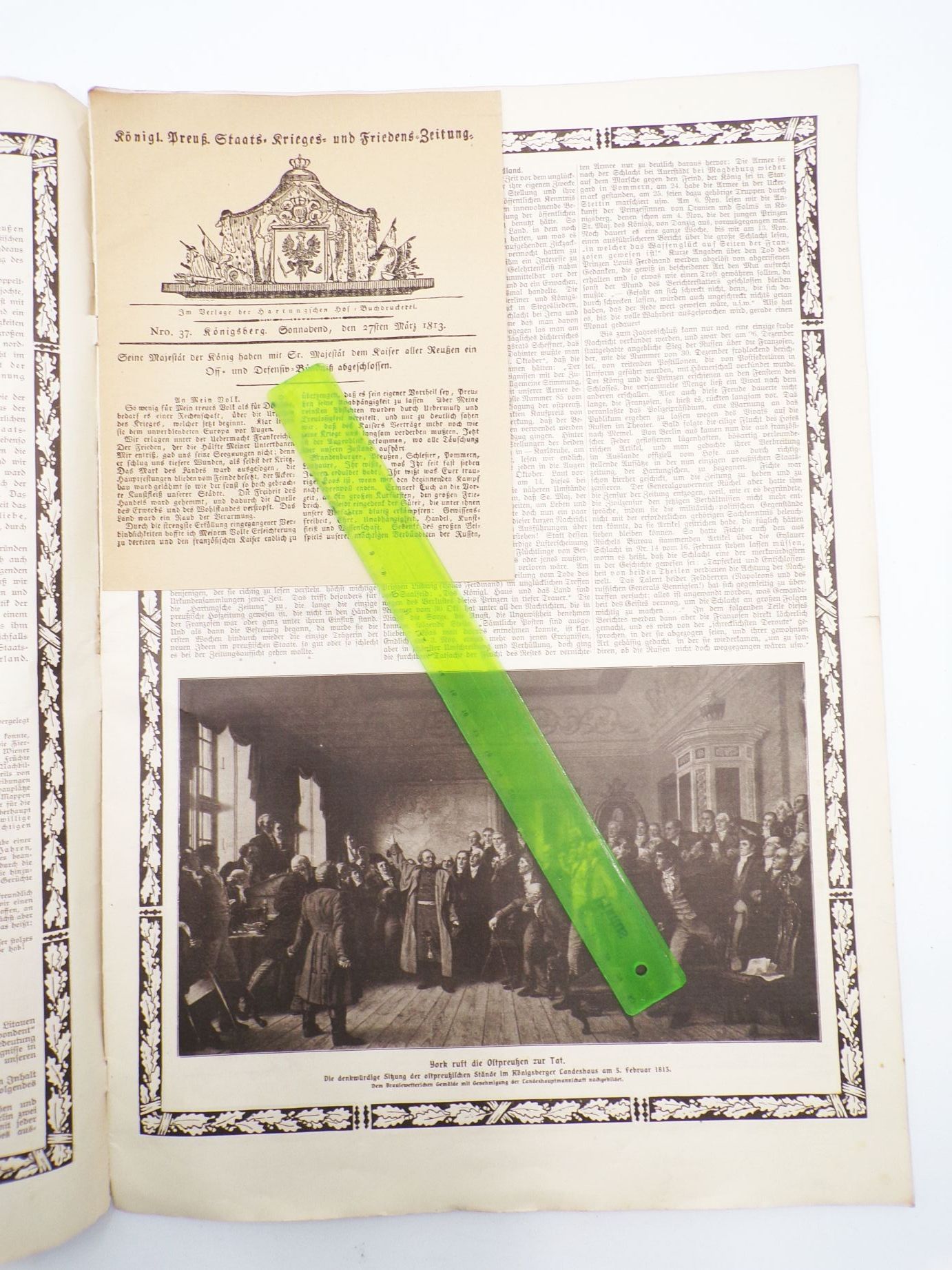 Königsberg er Hartungsche Zeitung Jahrhundertfeier der Befreiungskriege 1913