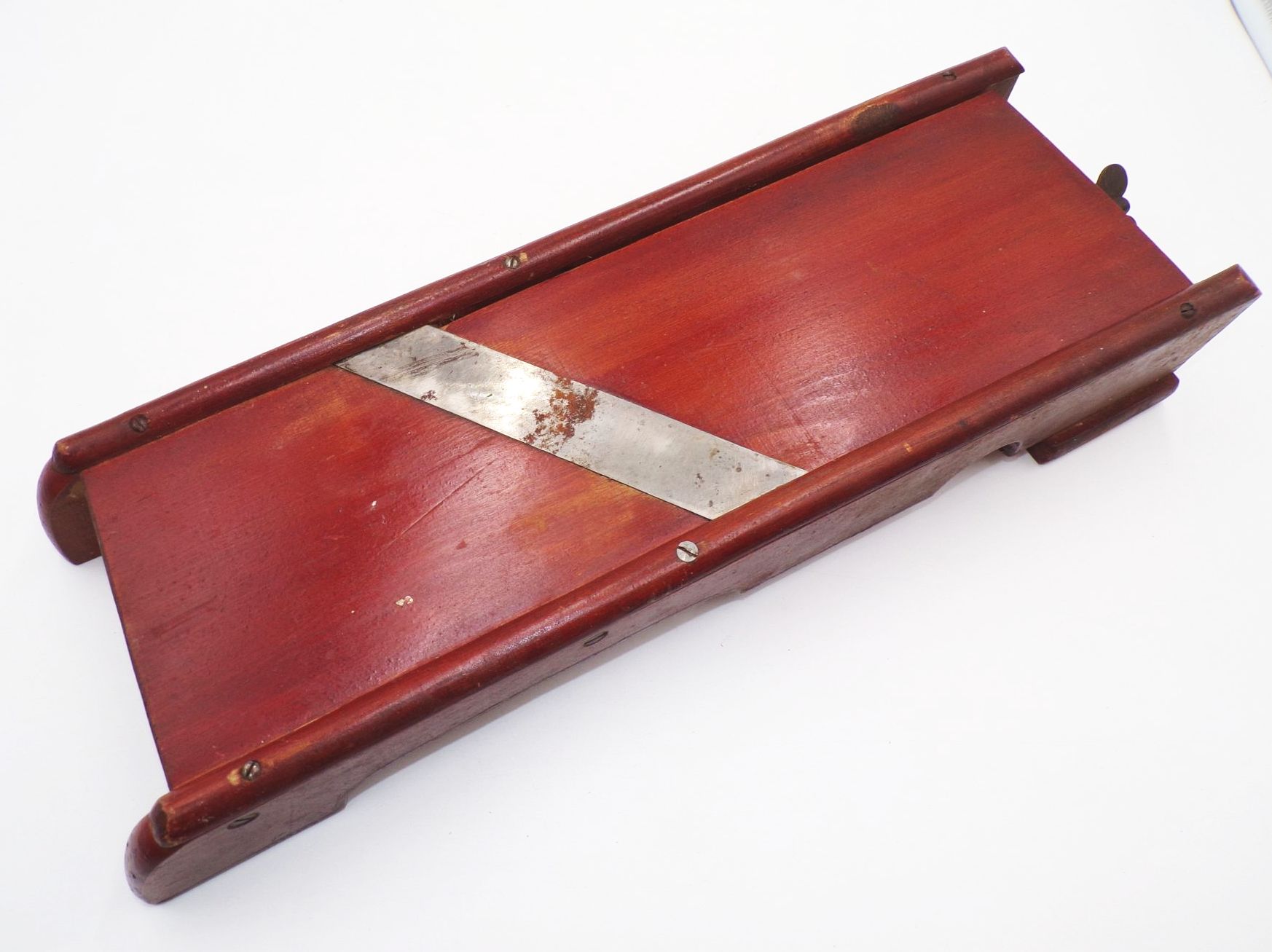 Alter Krauthobel Küchenreibe Gemüsehobel Landhaus Antik Deko 