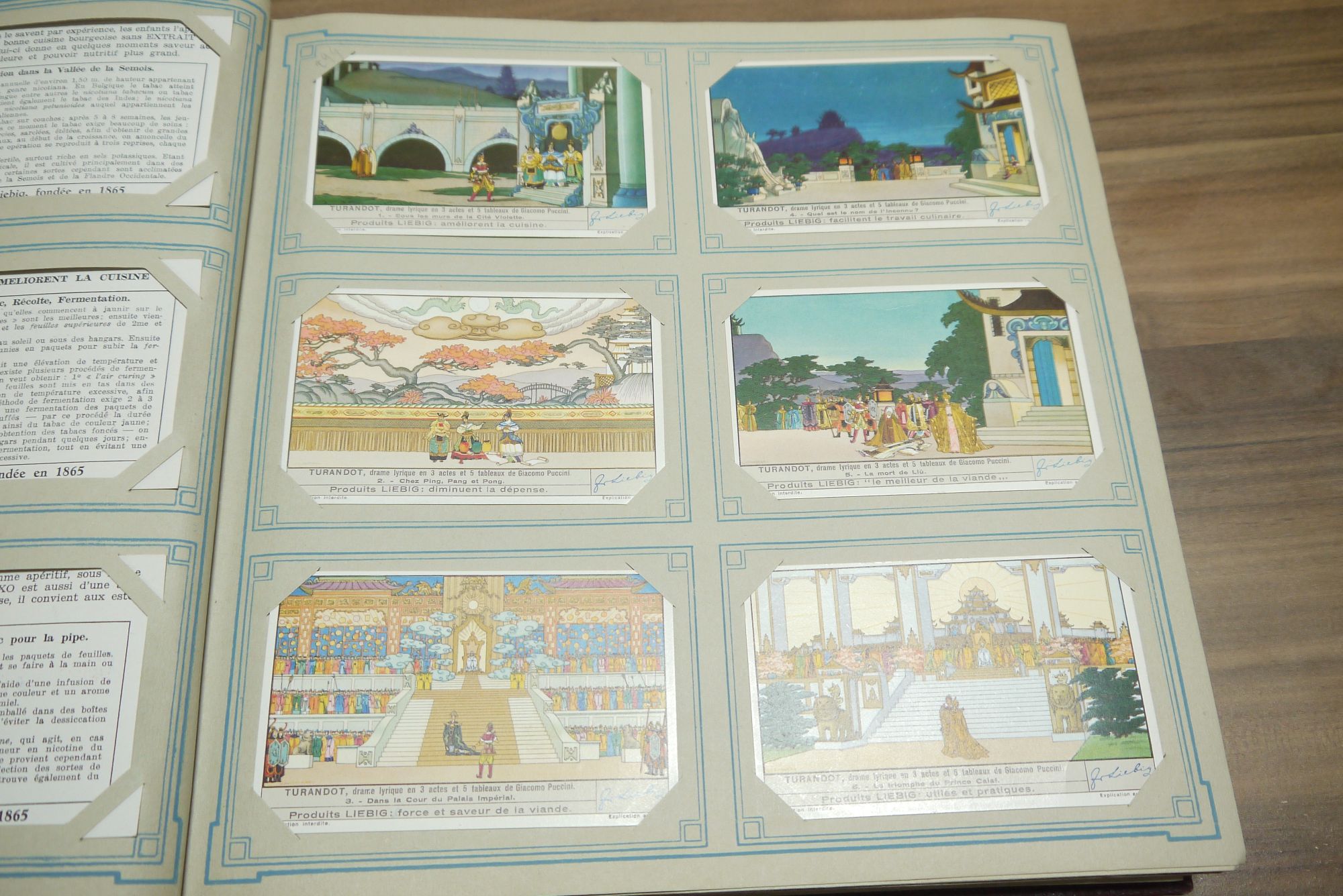 Liebig Sammelbilder Chromo 49 Seiten voll 294 Karten Sammelbilderalbum