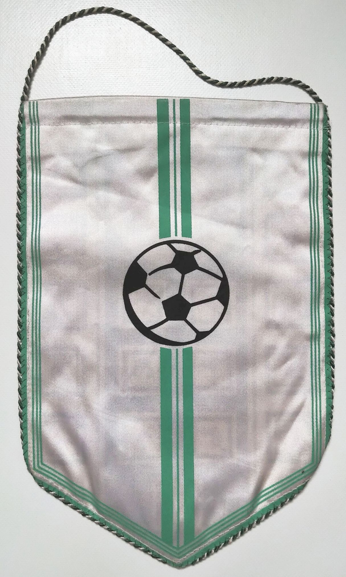 Alter Wimpel BSG Stahl Thale Sport grün weiß