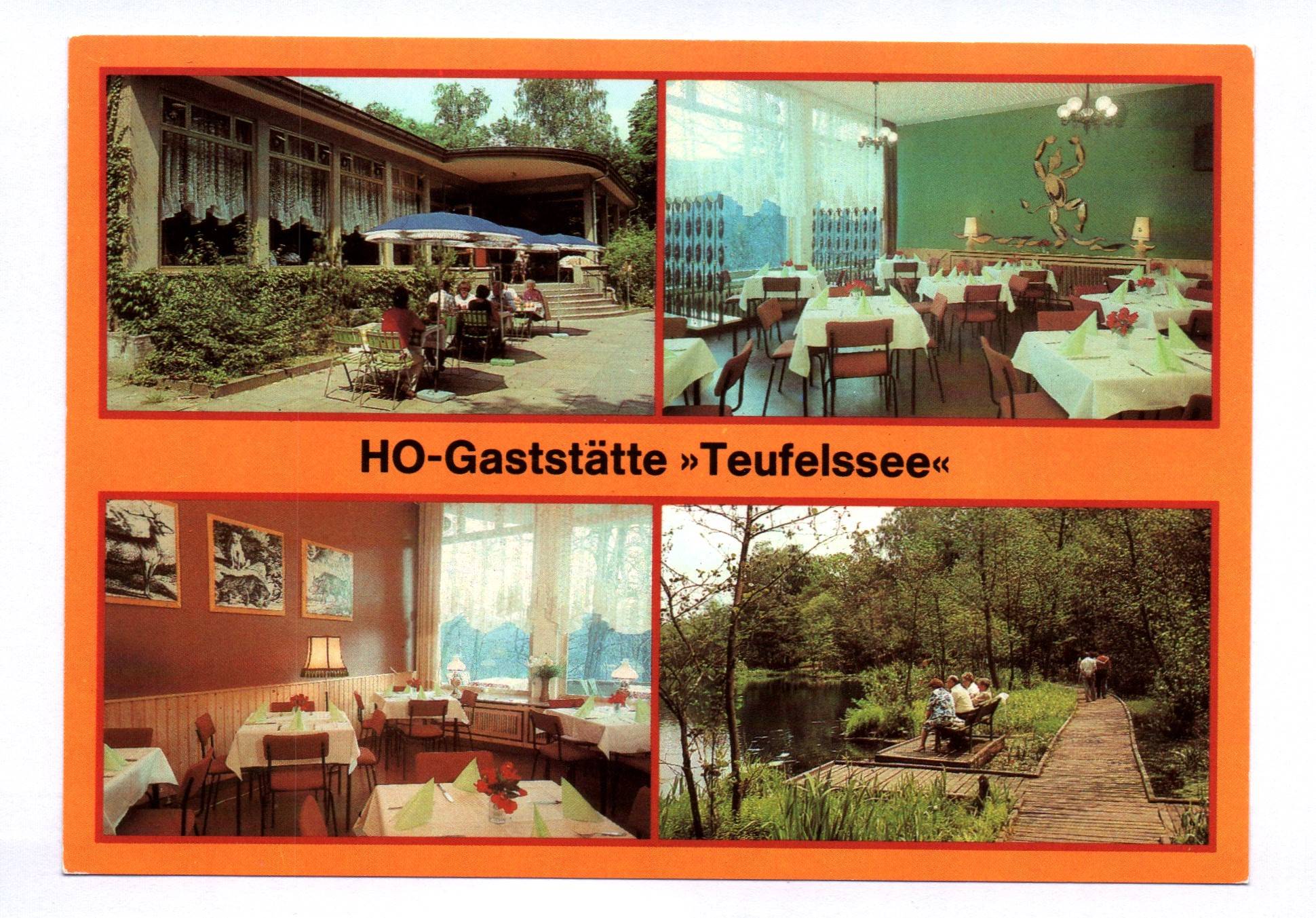 Ak HO Gaststätte Teufelssee 1984 Berlin Köpenick Ak HO Gaststätte Teufelssee 1984 Berlin Köpenick