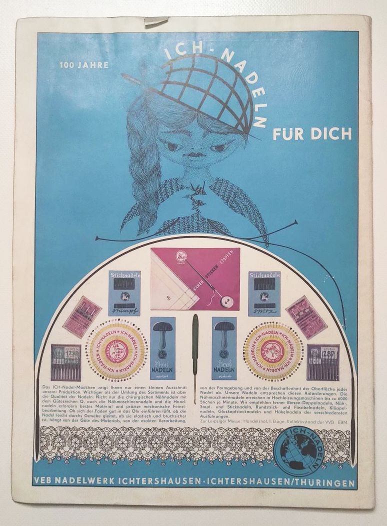 DDR Modezeitschrift Modische Maschen Nr 2 mit Schnittmuster 1965 DDR Modezeitschrift Modische Maschen Nr 2 mit Schnittmuster 1965