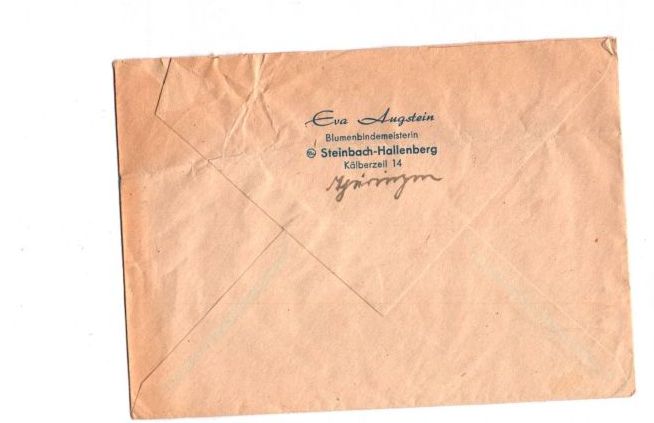 SBZ Brief Steinbach 1948 nach Neustadt Sachsen