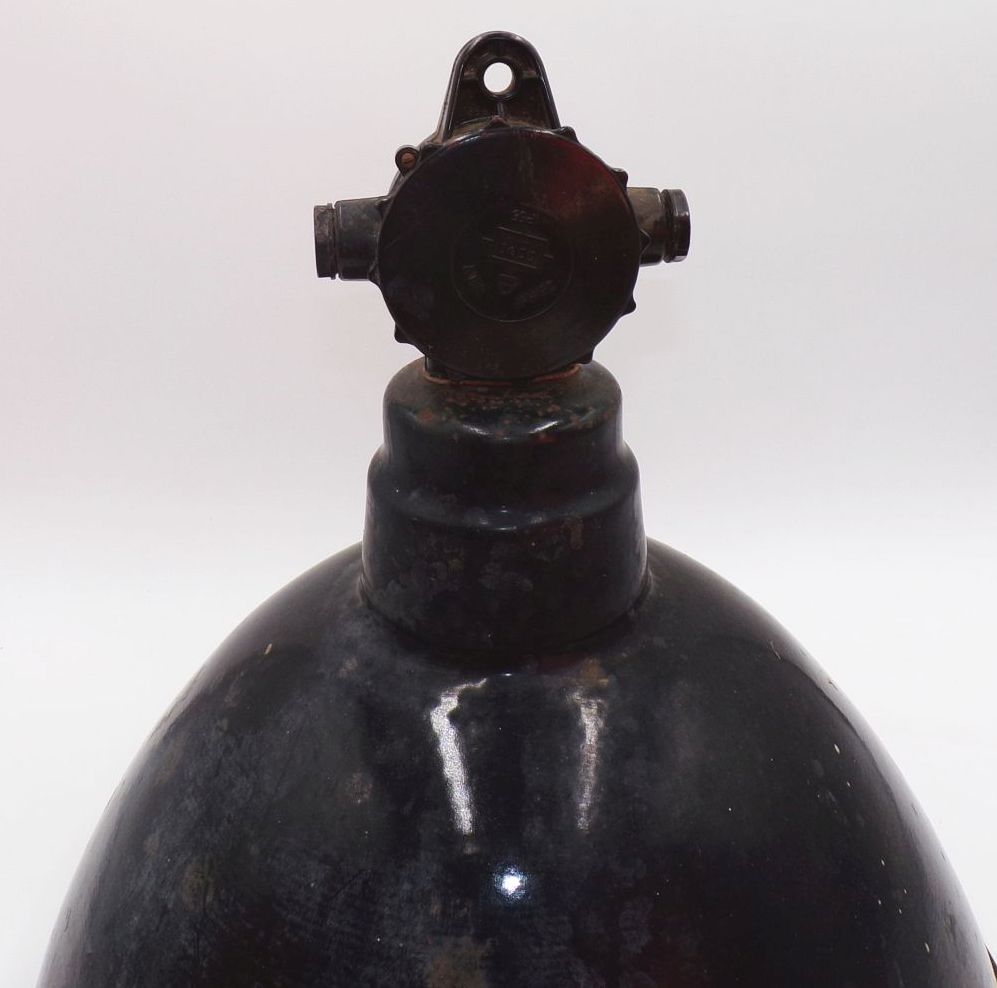 Alte Email Fabriklampe Loft Industrie Design Schwarz Alte Email Fabriklampe Loft Industrie Design Schwarz