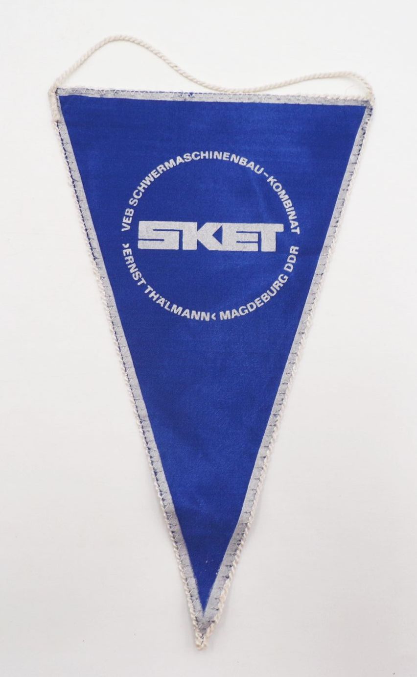 Wimpel VEB Schwermaschinenbau Kombinat SKET Magdeburg DDR