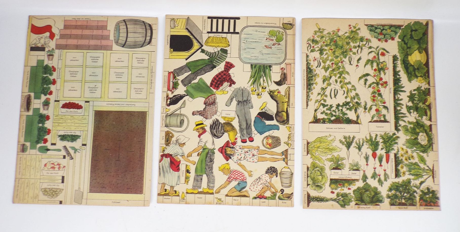 Unser Garten ein Schnitt Schneide Malspiel DDR Dürr und Weber Leipzig Unser Garten ein Schnitt Schneide Malspiel DDR Dürr und Weber Leipzig