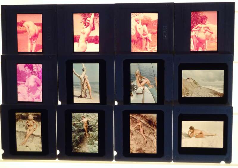 Akt Dia 85 Stück Farbdias nackte Frauen Erotik Nude Naked DDR Glasdia