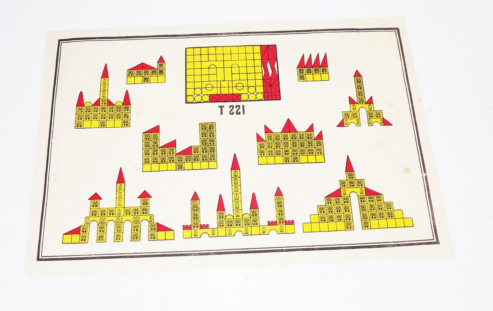 Schlossbaukasten Holzbaukasten Klötzer Seneca 1990er 