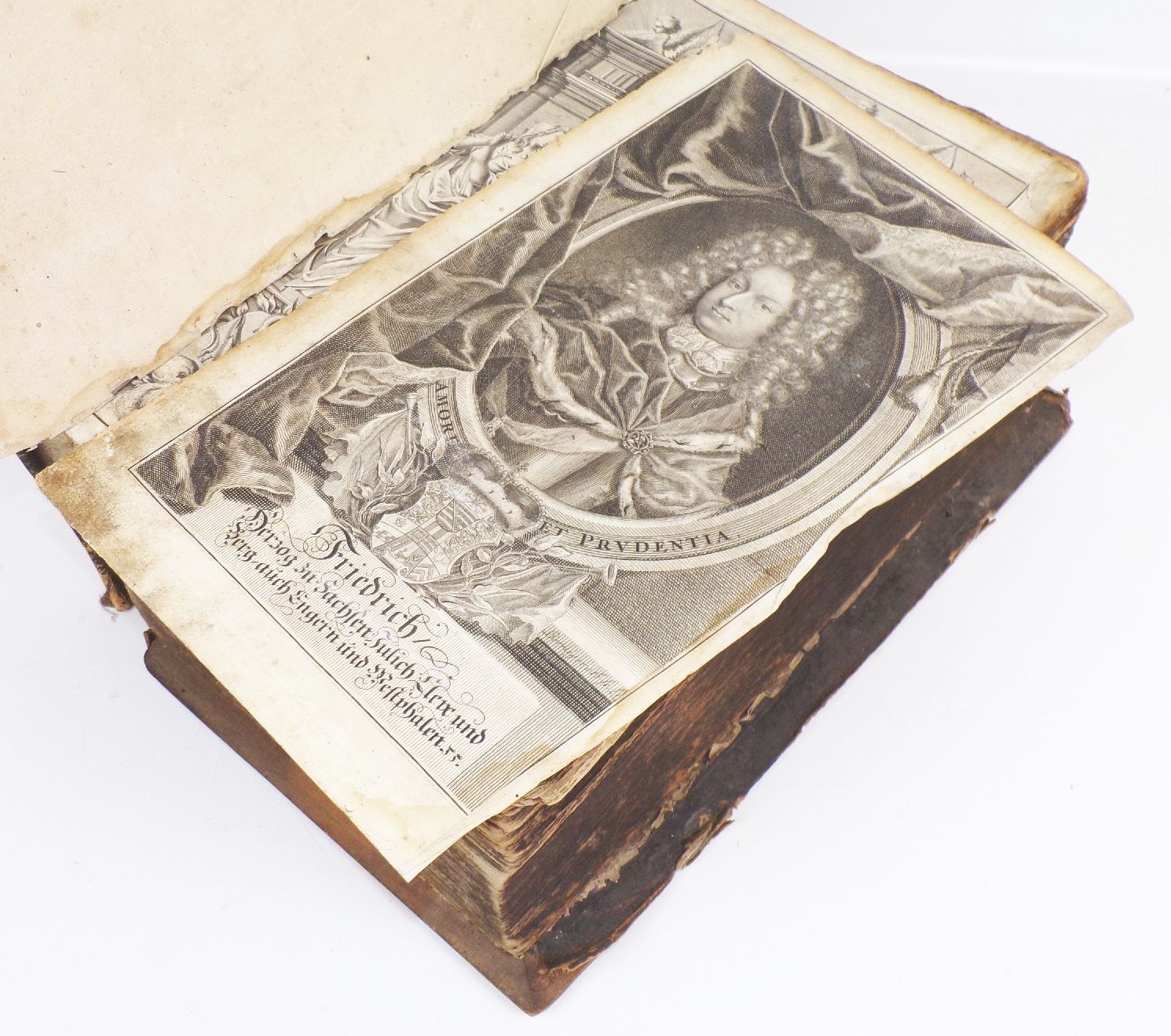 Bibel heilige Schrift Martin Luther 1703 Ledereinband 