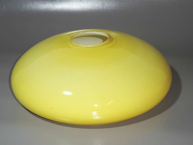 Alter Glas Lampenschirm Schale für Schalenlampe D 21 cm Art Deco 1940er 