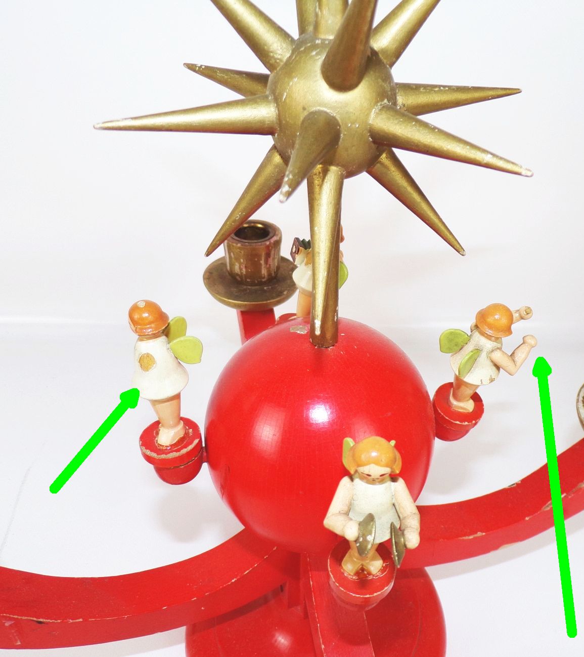 Dregeno Adventsleuchter Kerzenhalter Engel DDR Erzgebirge Dregeno Adventsleuchter Kerzenhalter Engel DDR Erzgebirge