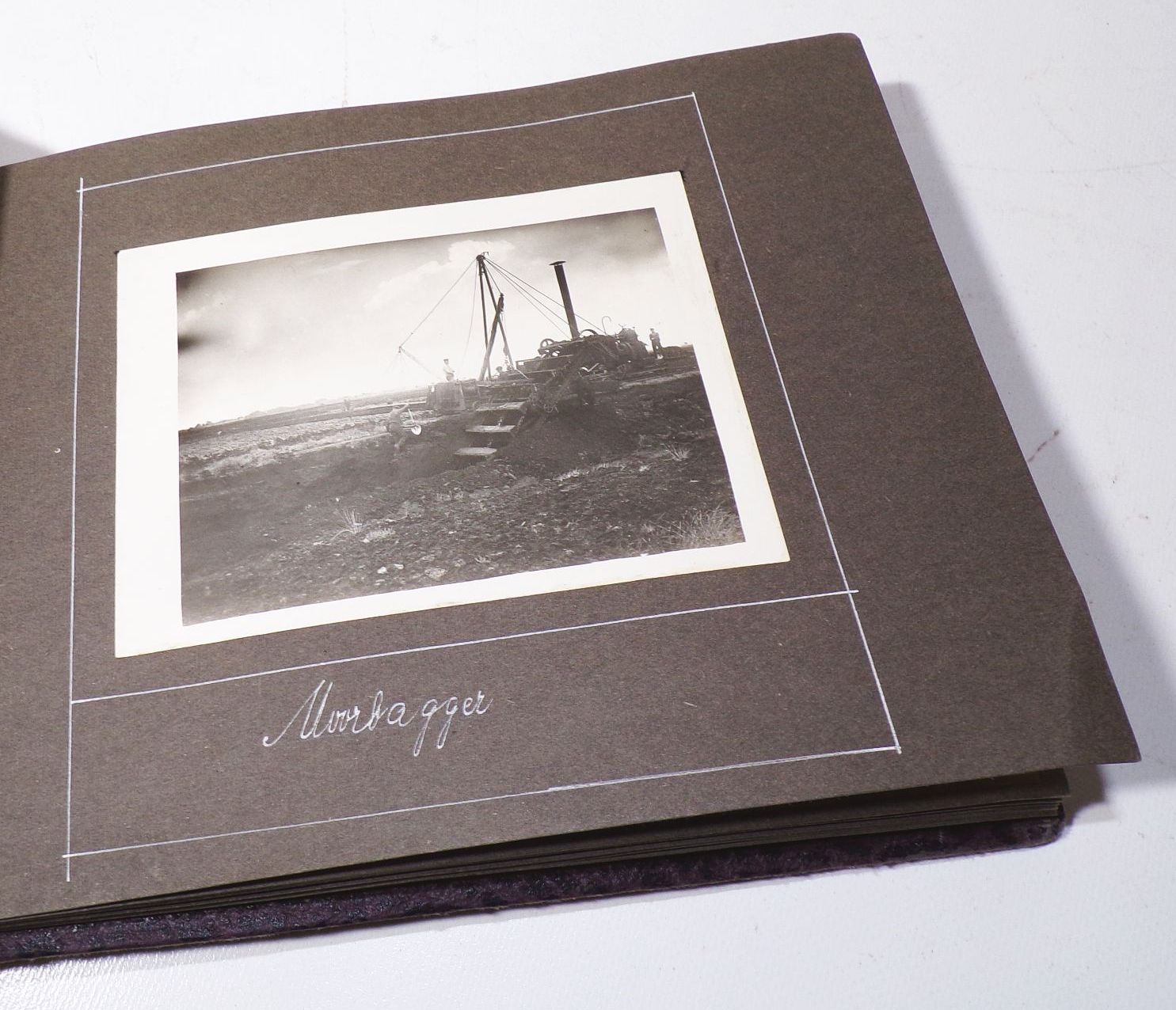 Fotoalbum Ostfriesland Windmühle Moorbagger Moor Erdöl Quelle Wietze 1925