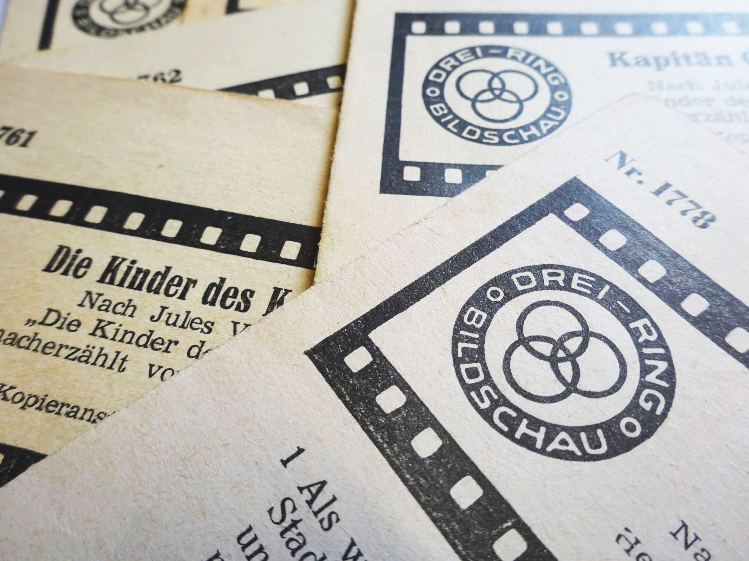 Drei Ring Bildschau Programmheft für DDR Rollfilm Diafilm nach Auswahl