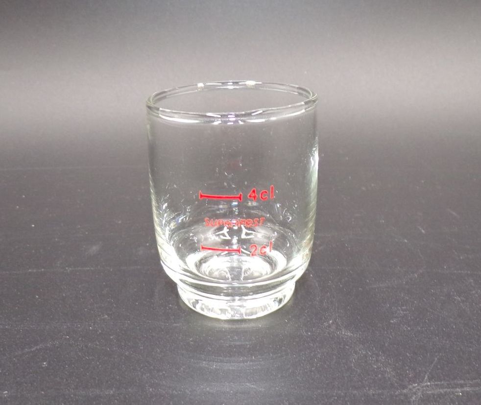 Superfest Schnapsglas Stamper Mitropa HO Gaststätte 4 cl DDR 