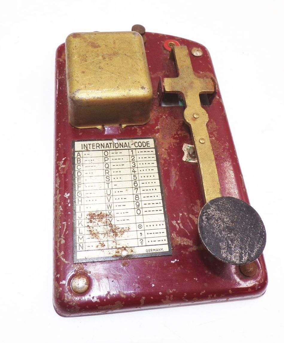 Vintage Morseapparat 2 Stück Morse Taste Antik Vintage Morseapparat 2 Stück Morse Taste Antik