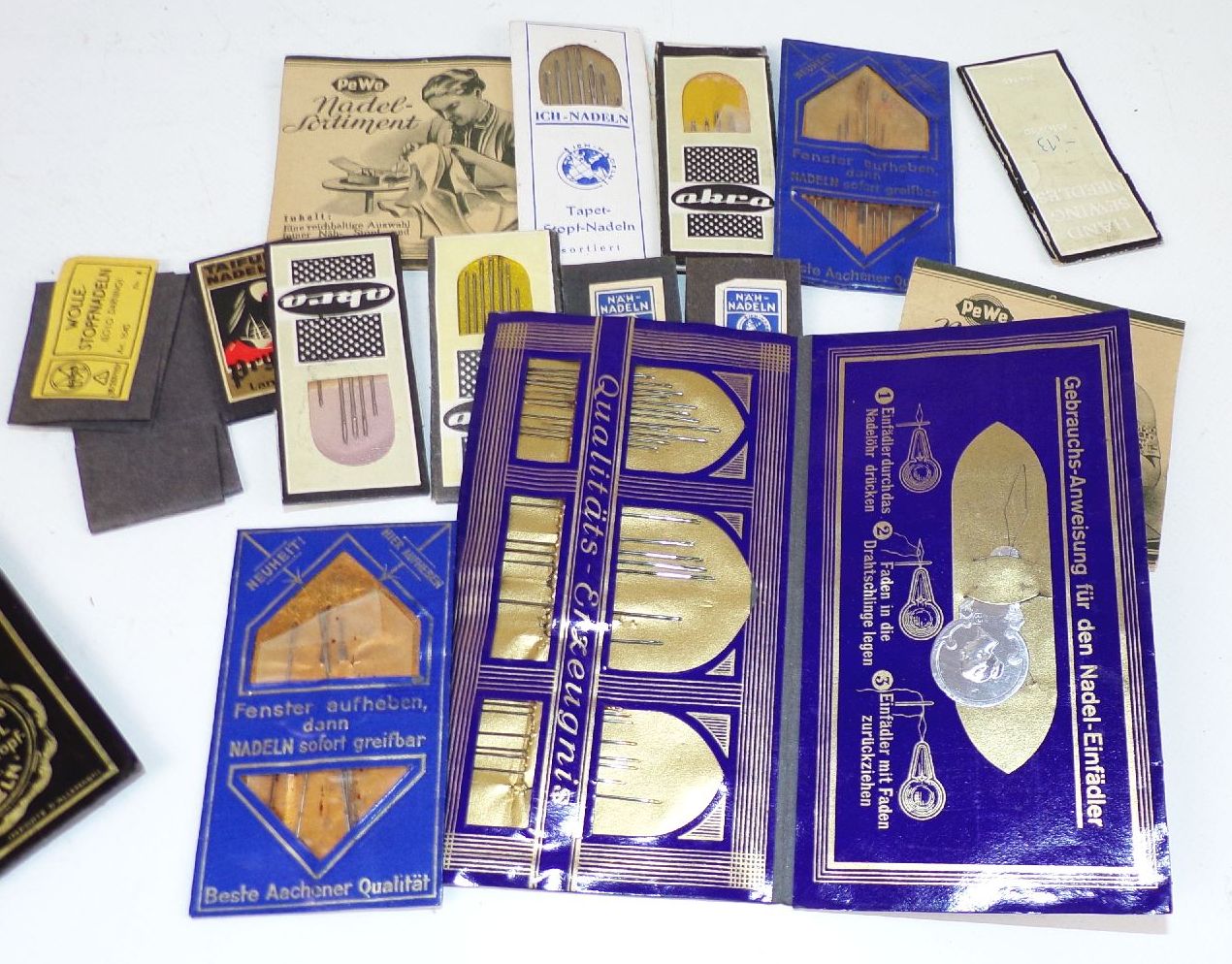 Konvolut alte Nadelmappen needles Nähen Nadeln Stopfnadel Konvolut alte Nadelmappen needles Nähen Nadeln Stopfnadel