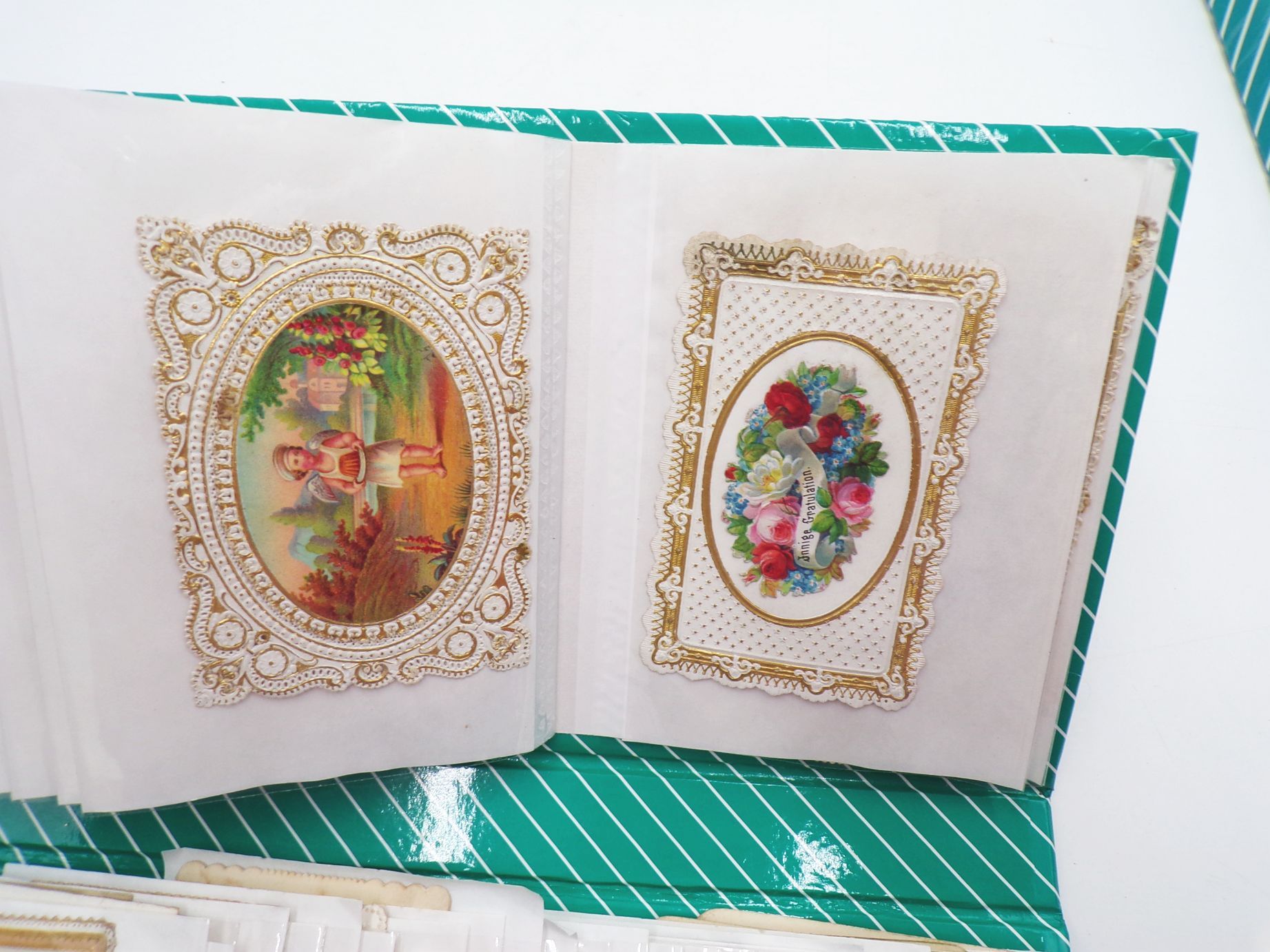 Schmuckpapier Sammlung Kulissenkarten Papierkunst Antik Karten um 1900 Schmuckpapier Sammlung Kulissenkarten Papierkunst Antik Karten um 1900