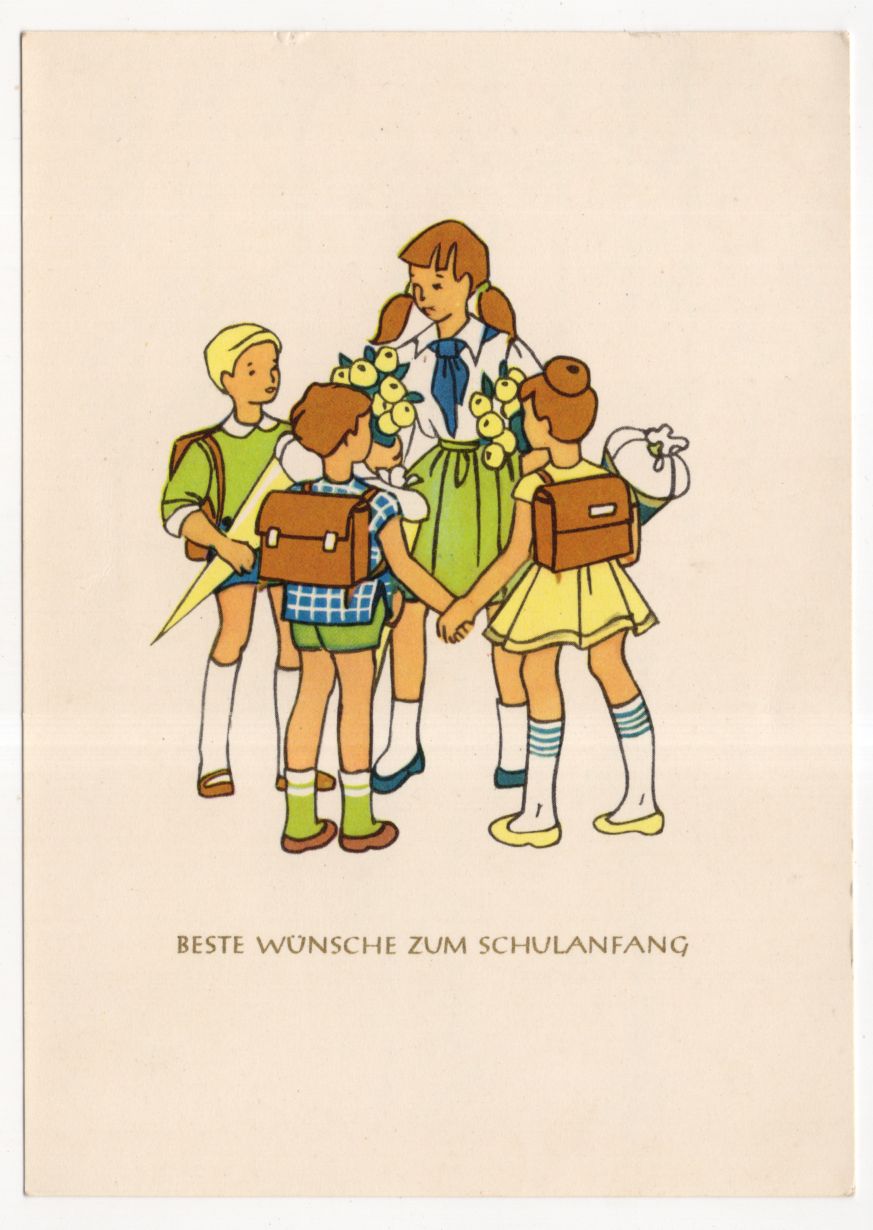 Künstler Pioniere beim Schulanfang Schuleintritt 1959 DDR