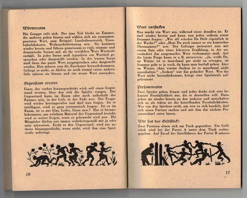 Spiele mit ! Spielbuch für Heim und Wanderungen 1947 ! (H10