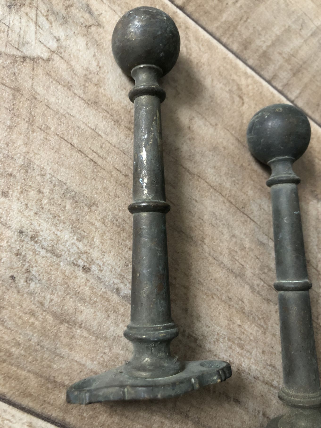 Halter Antik für Stange Handtuchhalter Garderobe Messing 2 Stück Träger