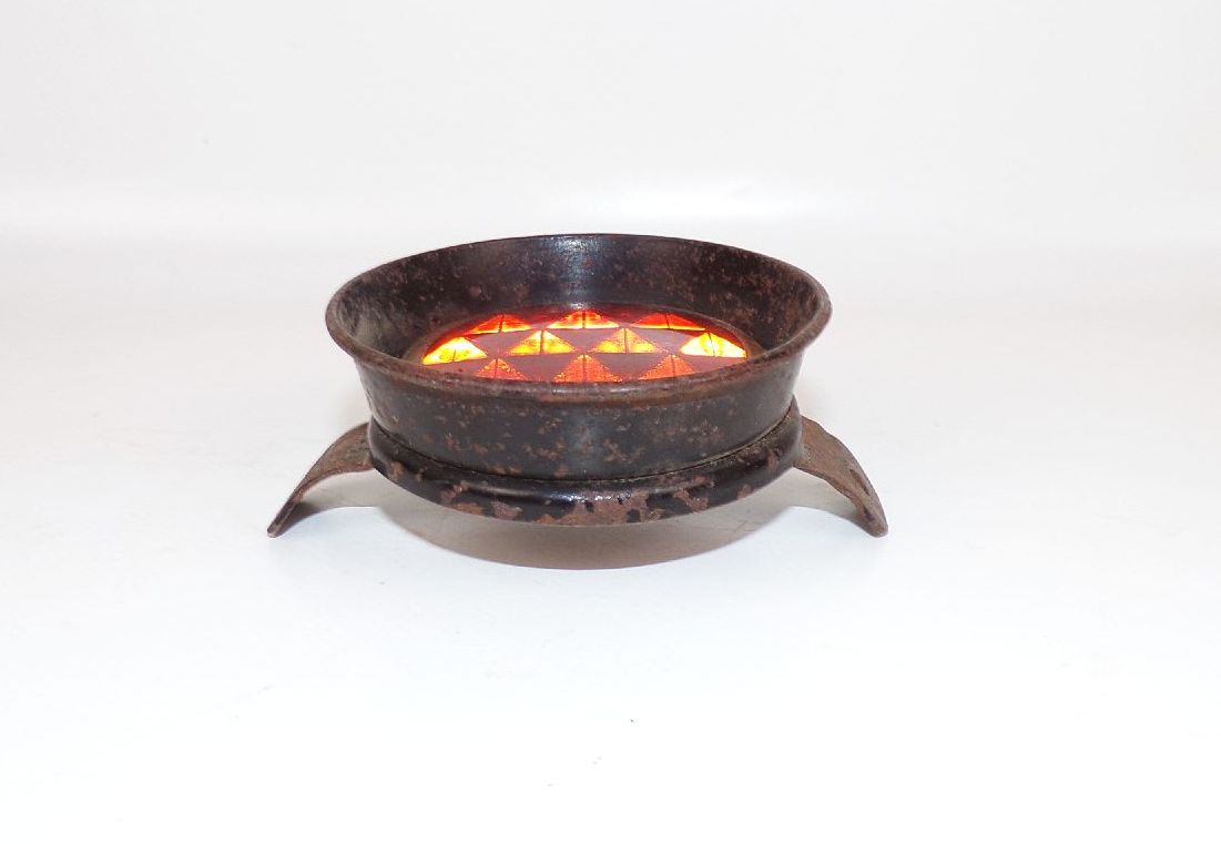 Vorkrieg Reflektor Motorrad Oldtimer Rückstrahler Glas Metal BMW Schüttoff NSU DKW