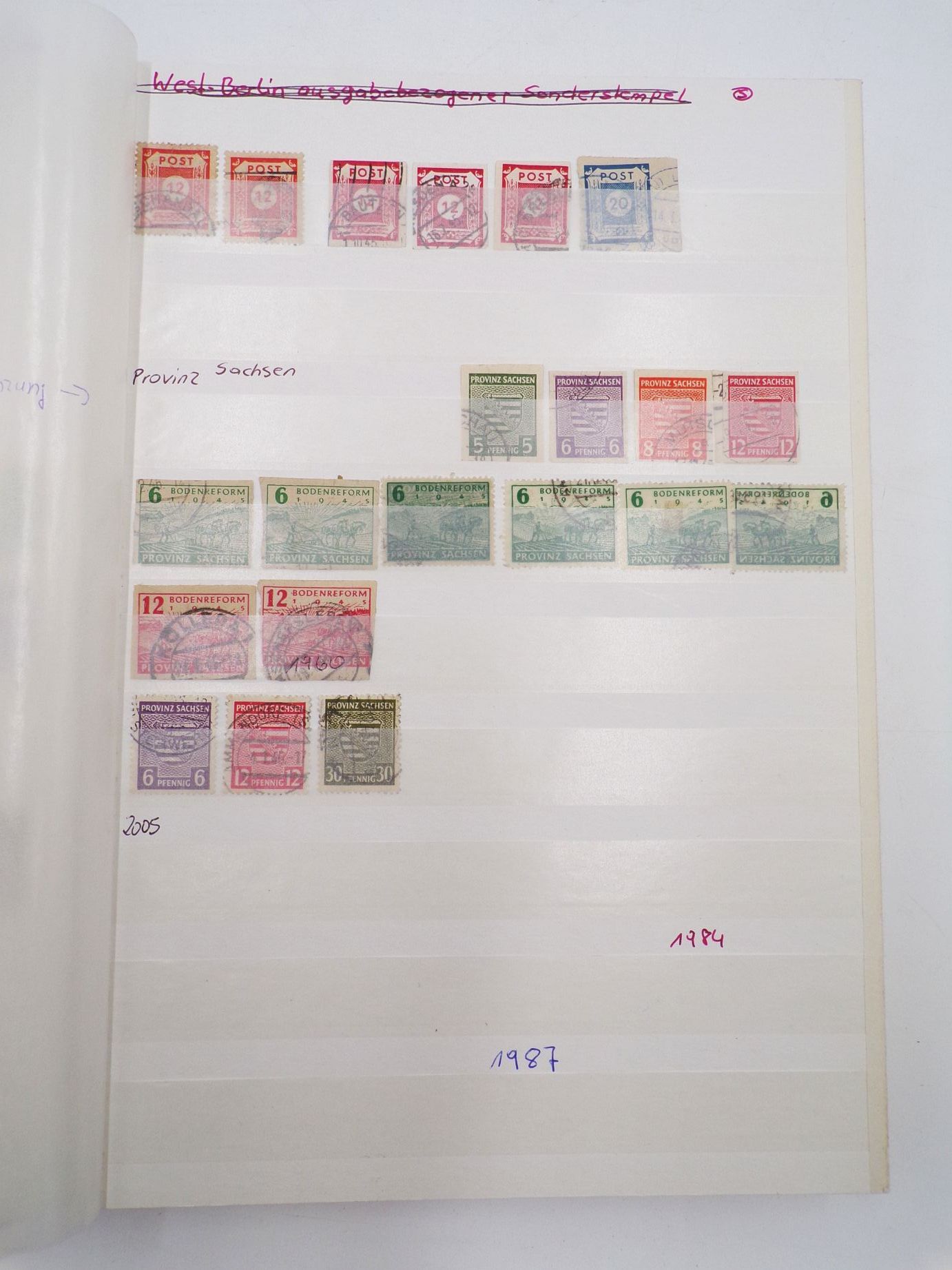 Briefmarkenalbum Alliierte Besatzung 1946 bis DDR 1971 Briefmarkenalbum Alliierte Besatzung 1946 bis DDR 1971