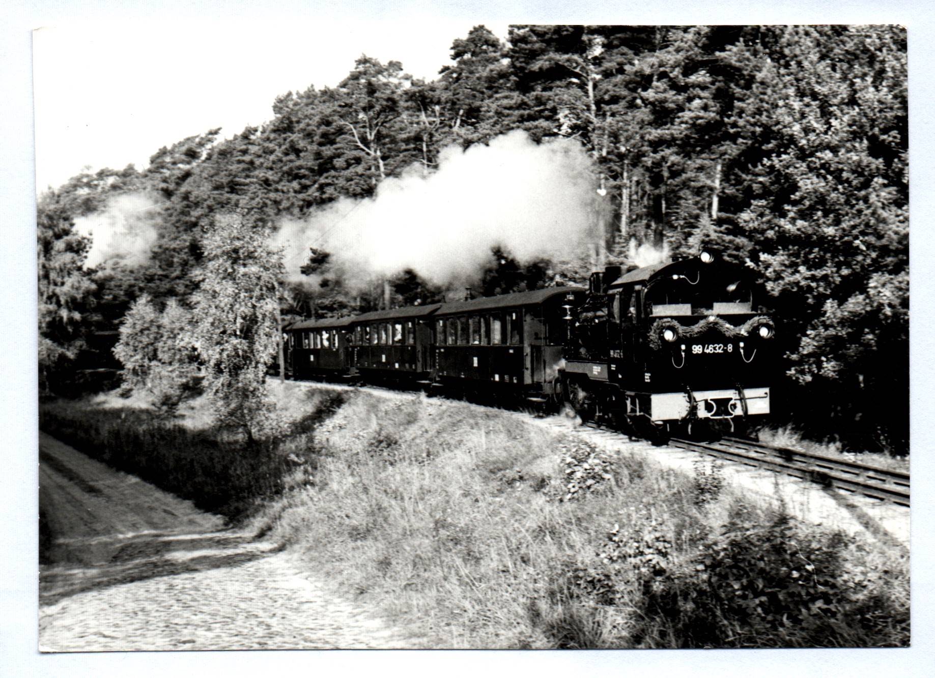 Foto Dampflok 99 4632-8 Wald Natur Lokomotive