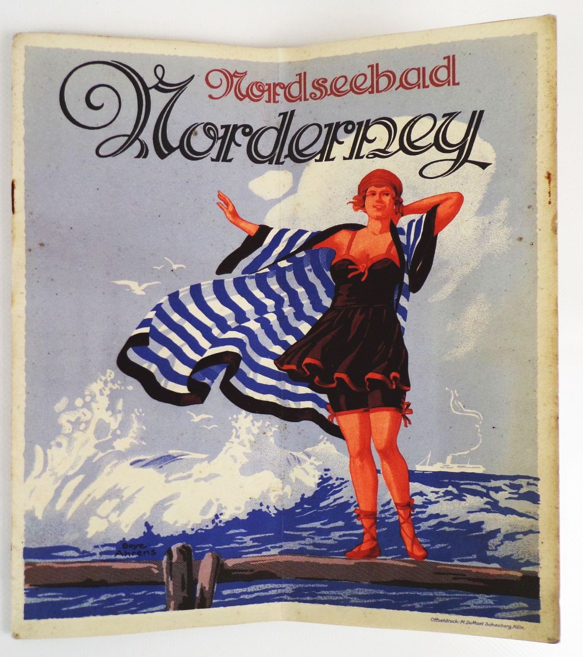 Altes Reiseprospekt Nordseebad Norderney um 1930