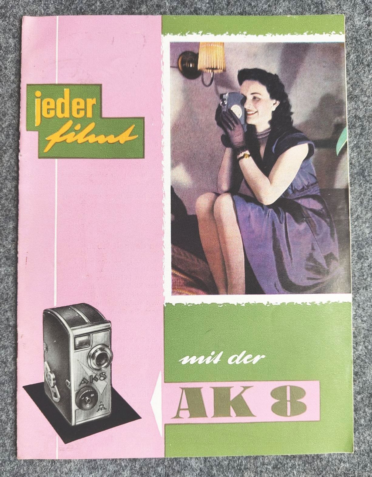 Jeder filmt mit der AK8 Kamera Abefot DDR VEB Kinowerke Dresden Jeder filmt mit der AK8 Kamera Abefot DDR VEB Kinowerke Dresden