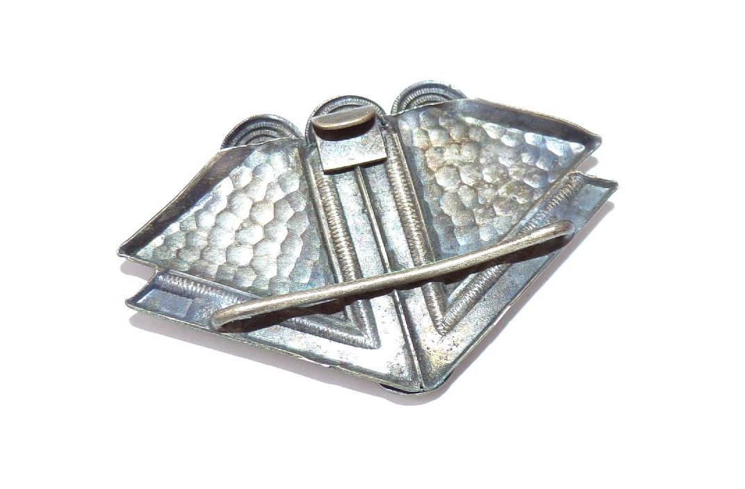 Art Deco Schalclip Tuchhalter Kubismus 1930 er Vintage Schalhalter 