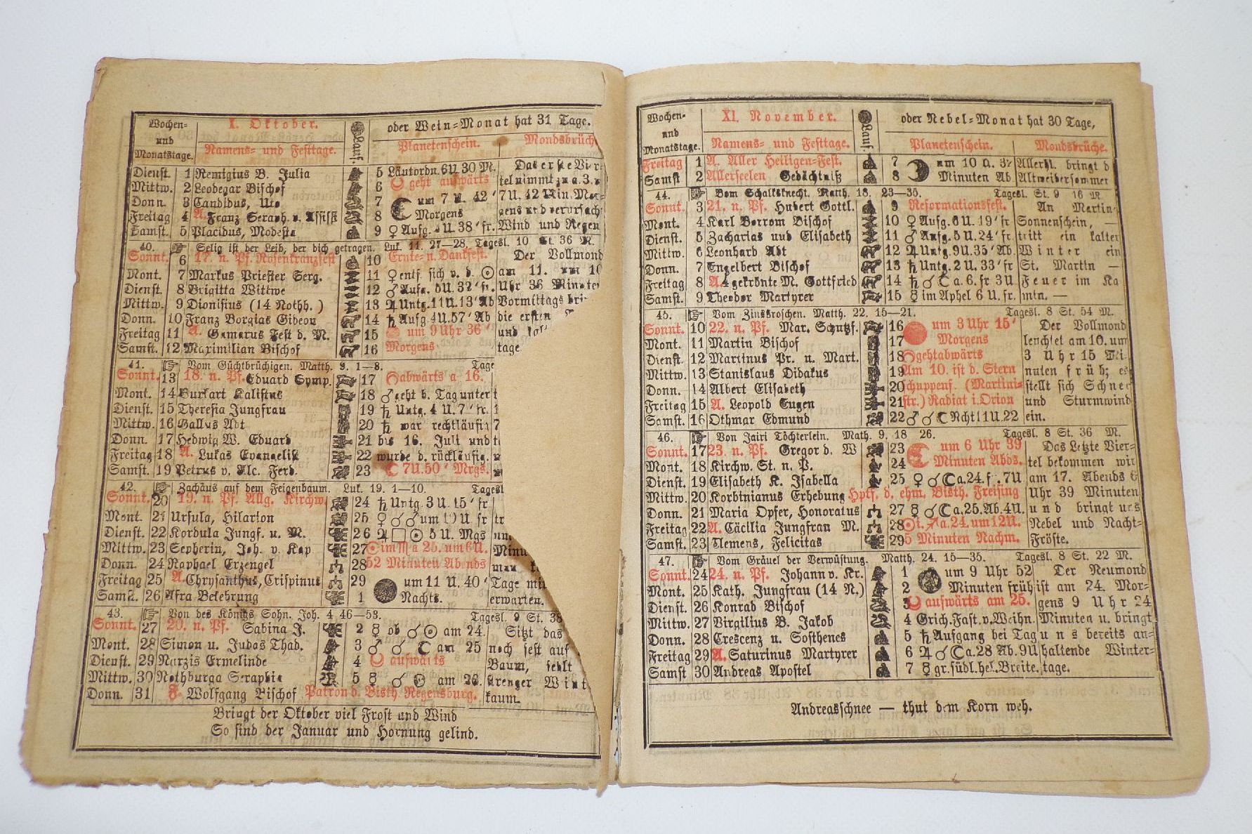 Alter Kalender Neuer Schreib Kalender 1878 Steinhauser Kempten Bayern 