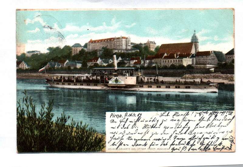 Ak Pirna Heliocolorkarte von Ottmar Zieher Postkarte 1904