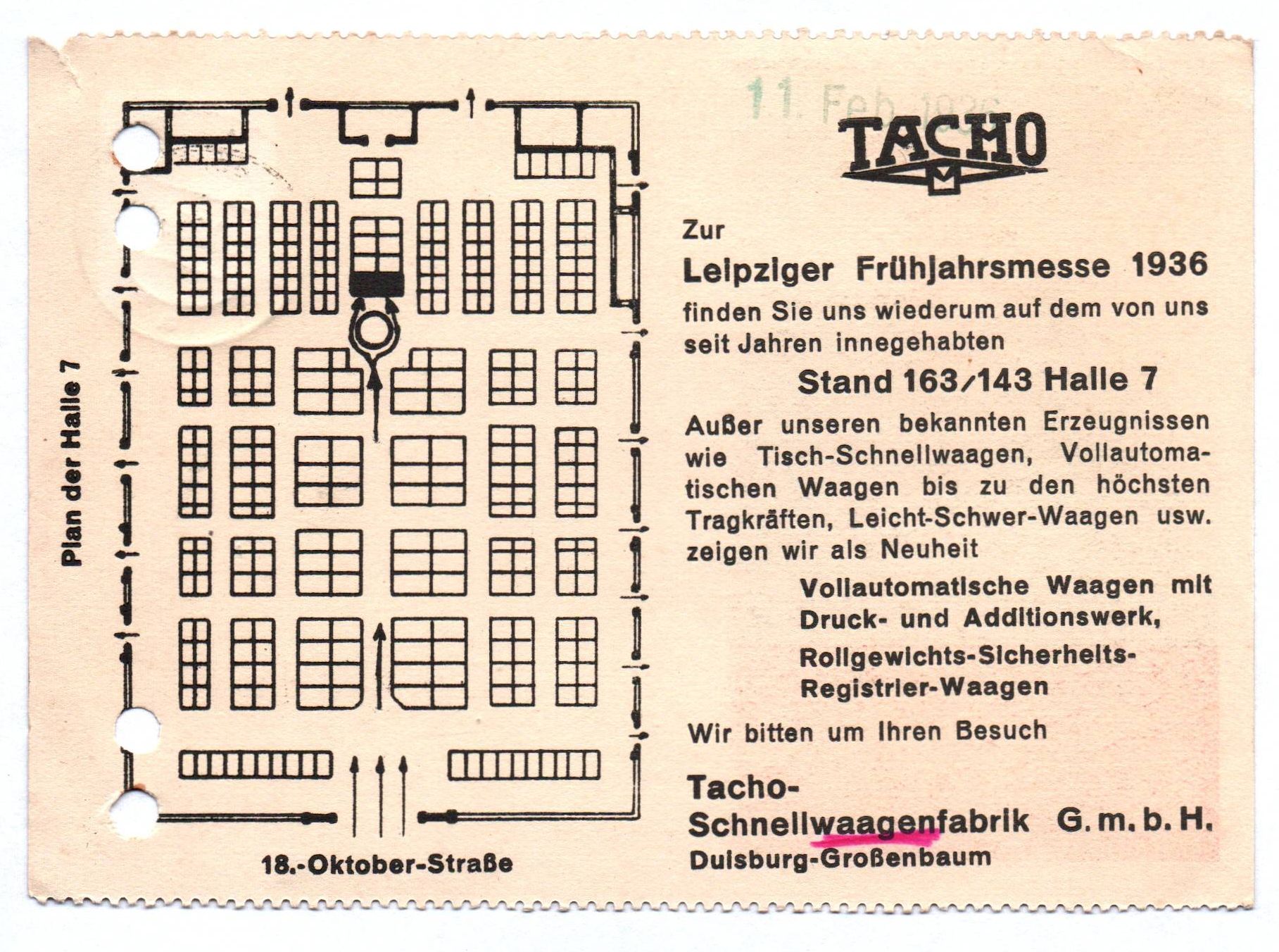 Drucksache Zeppelin Leipeziger Frühjahrsmesse 1936 Tacho Schnellwaagenfabrik Drucksache Zeppelin Leipeziger Frühjahrsmesse 1936 Tacho Schnellwaagenfabrik