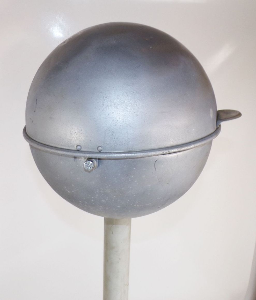 Standaschenbecher Ascher DDR Alu Kugelascher Vintage 