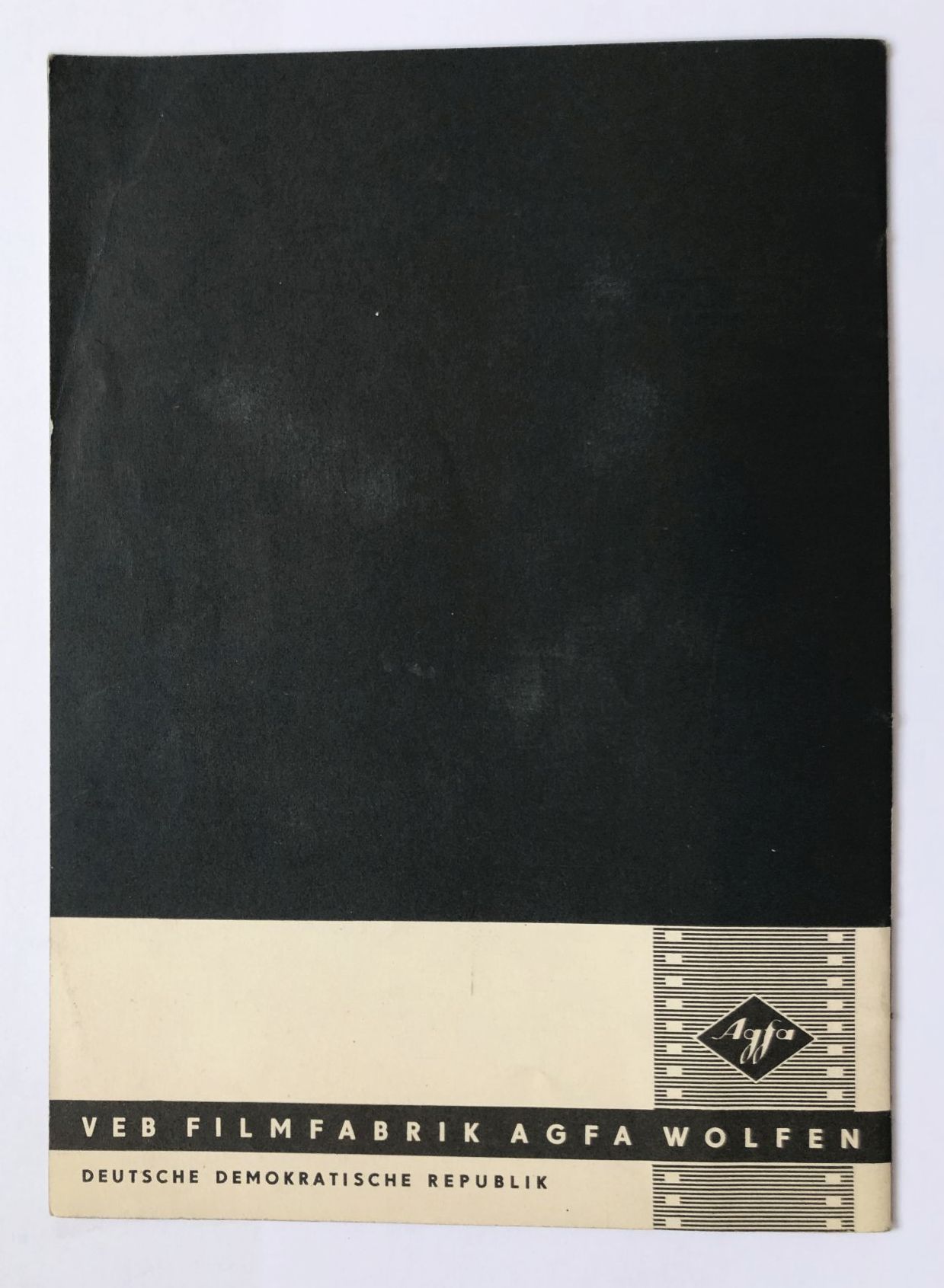 VEB Filmfabrik Wolfen 25 Jahre Agfacolor 1961 DDR Fotoapparat Kamera Prospekt