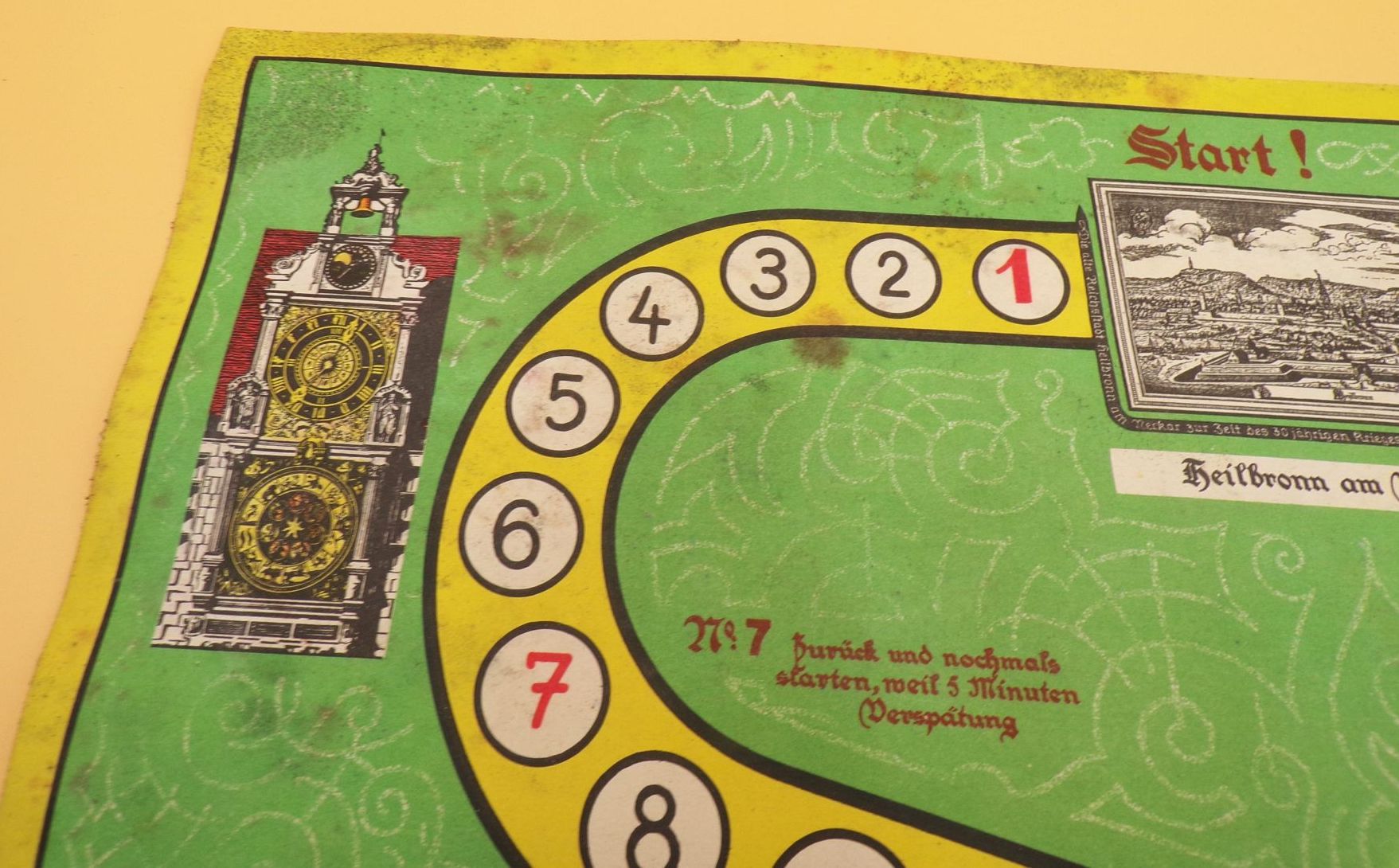 Altes Reklame Spiel Seelig Kaffee Werbung Spielplan um 1930