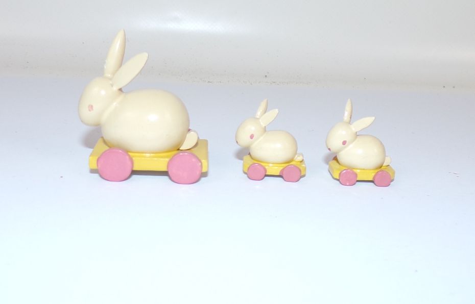 Wendt u Kühn Häschen kleine Figuren Erzgebirge