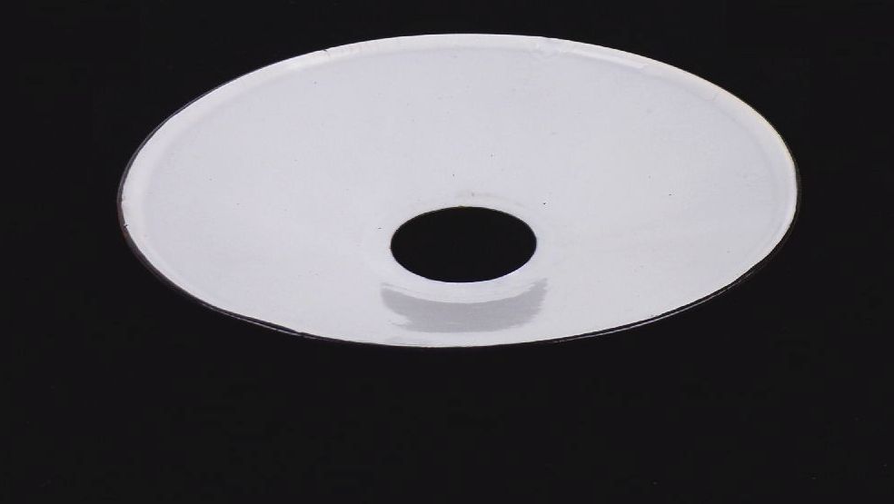 Vintage Emaille Lampenschirm Grün / Weiss ⌀ 25,5 cm Vintage Industrie Shabby Kopie