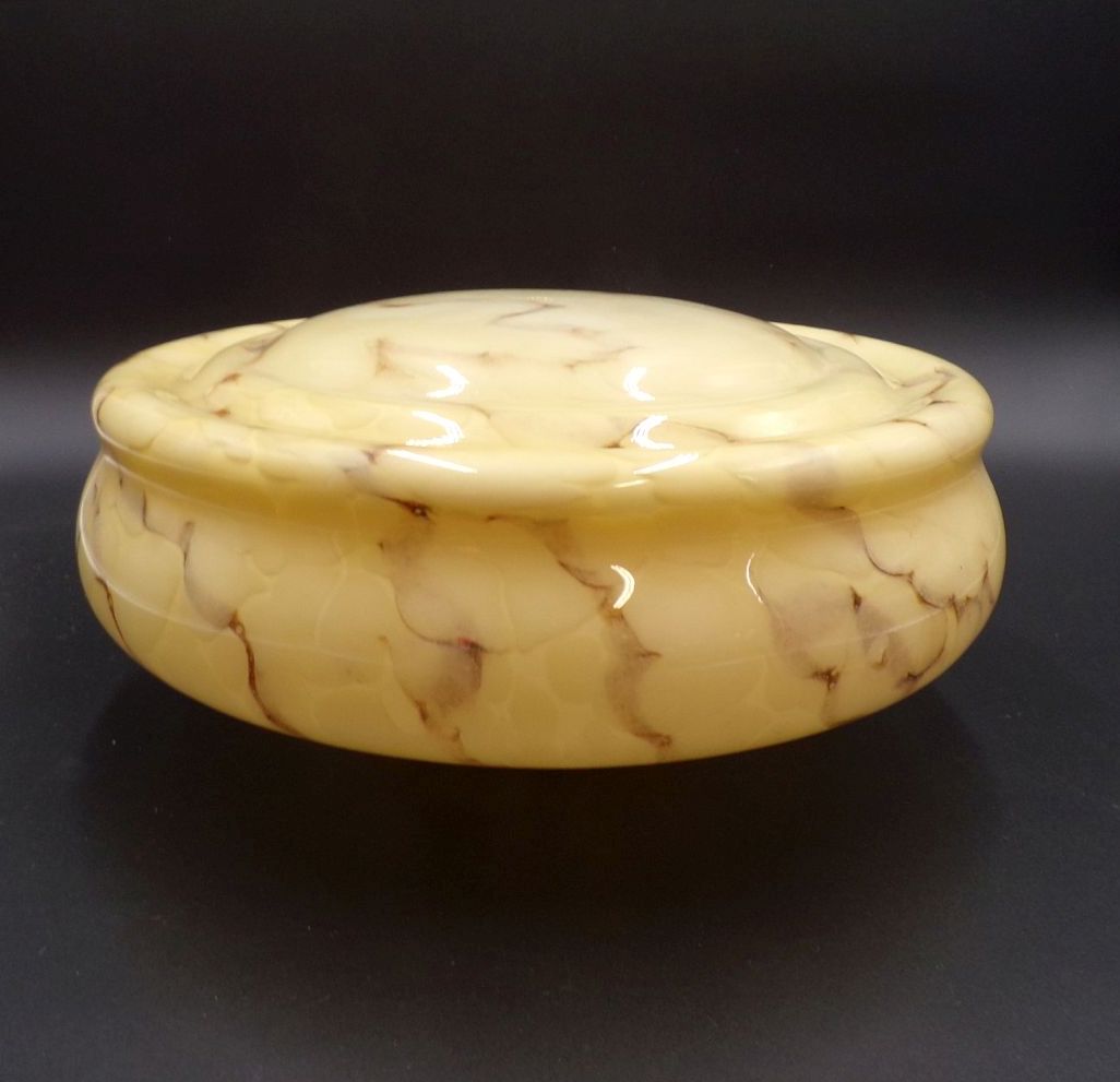 Alter Lampenschirm für Deckenleuchte Marmor Optik beige Art Deco Alter Lampenschirm für Deckenleuchte Marmor Optik beige Art Deco