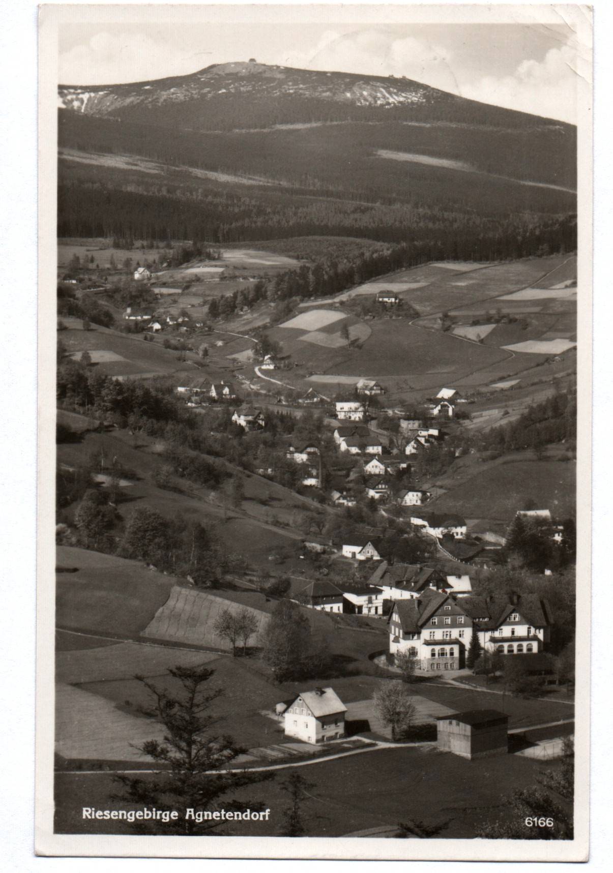 Echtfoto Ak Riesengebirge Agnetendorf 1939