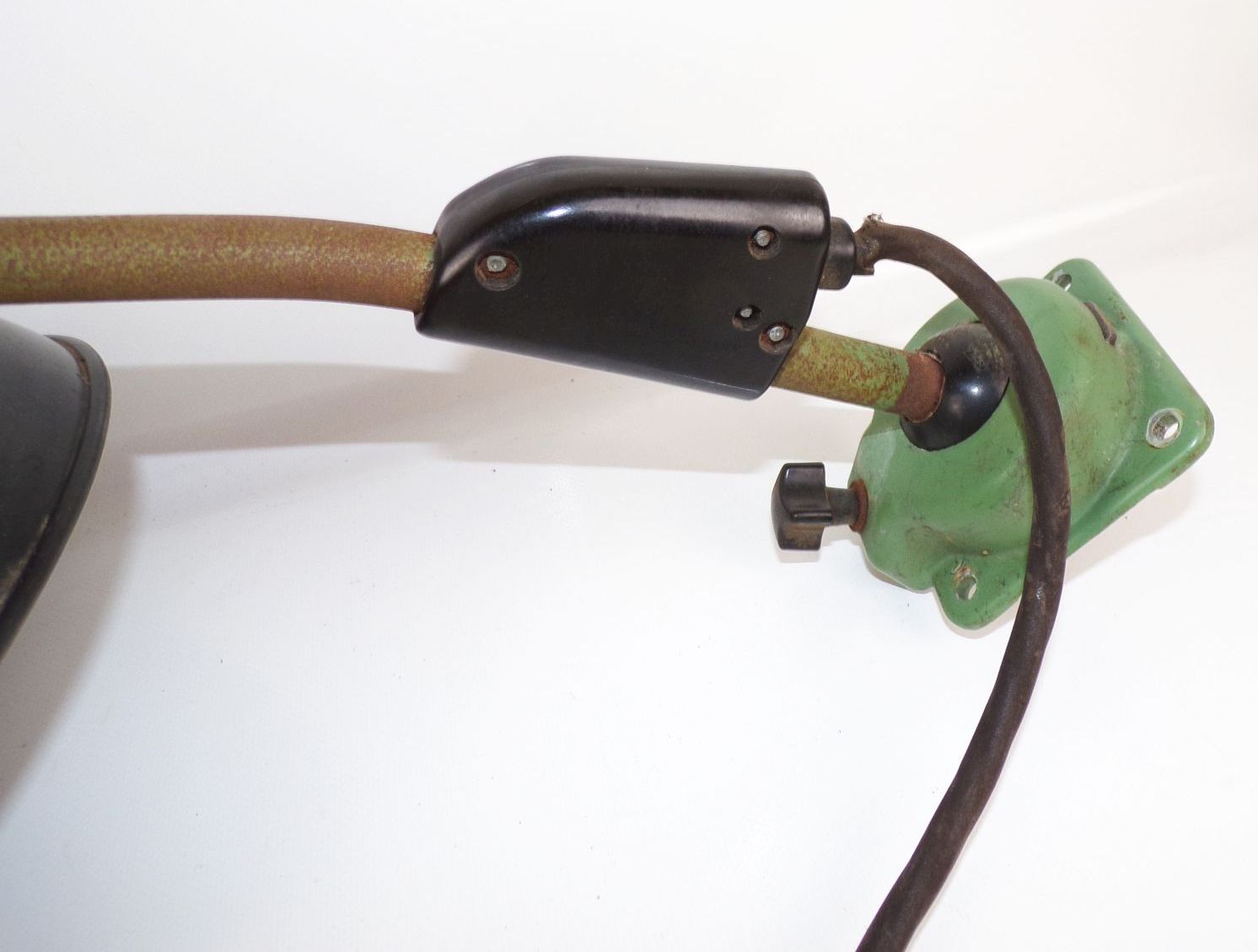 Alte Schreibtischlampe LBL Bakelit Lampe E27 Leuchte Werkstattlampe