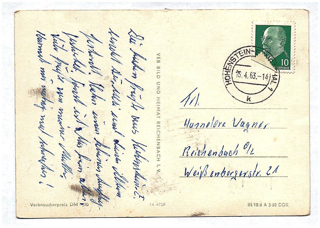 Ak Hohenstein Ernstthal Weinkellerstraße Altmarkt Rathaus Stadtbad DDR 1963 Ak Hohenstein Ernstthal Weinkellerstraße Altmarkt Rathaus Stadtbad DDR 1963