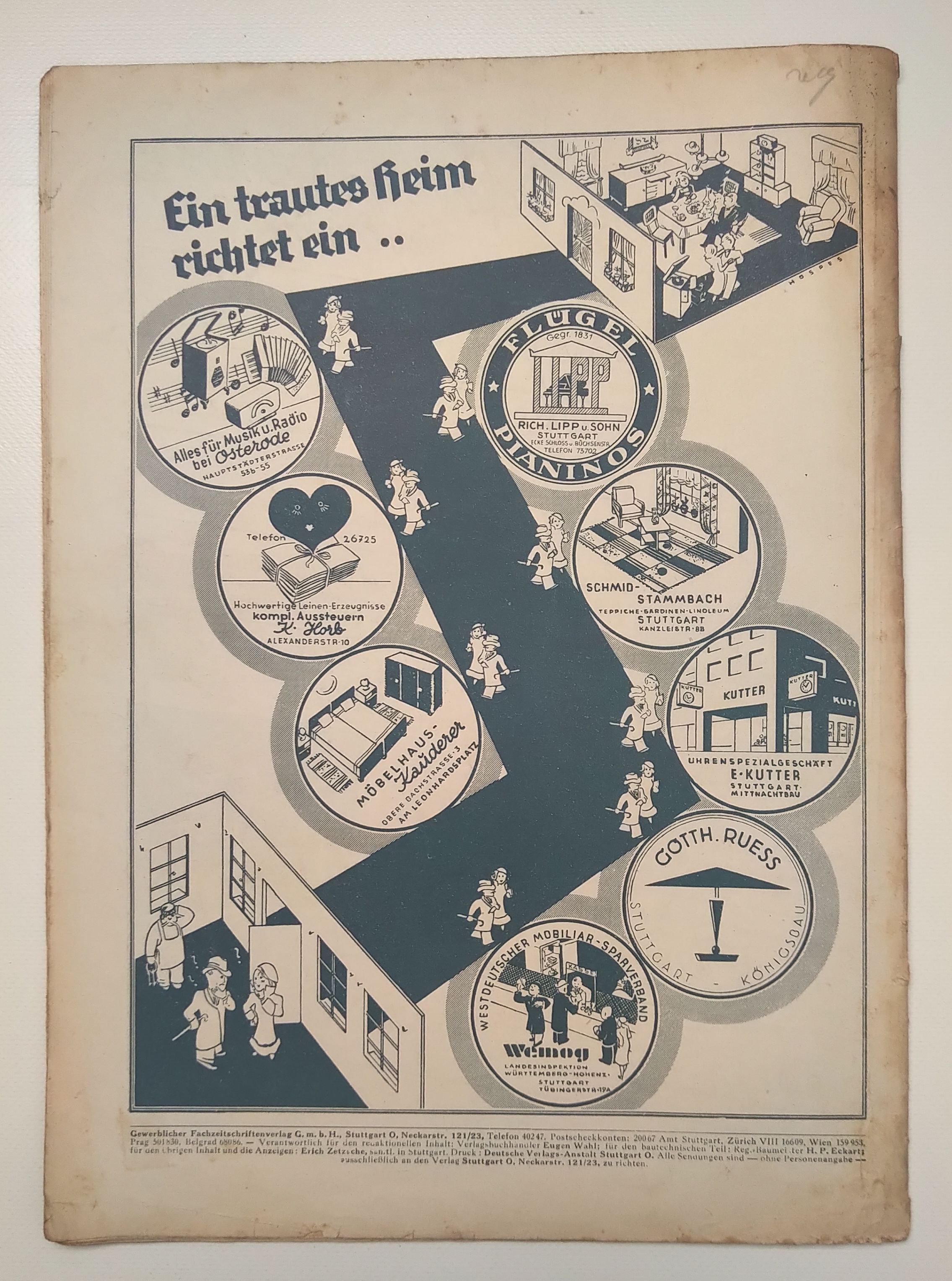 Unser Schwabenland alte Zeitschrift 1933 Nr 12 