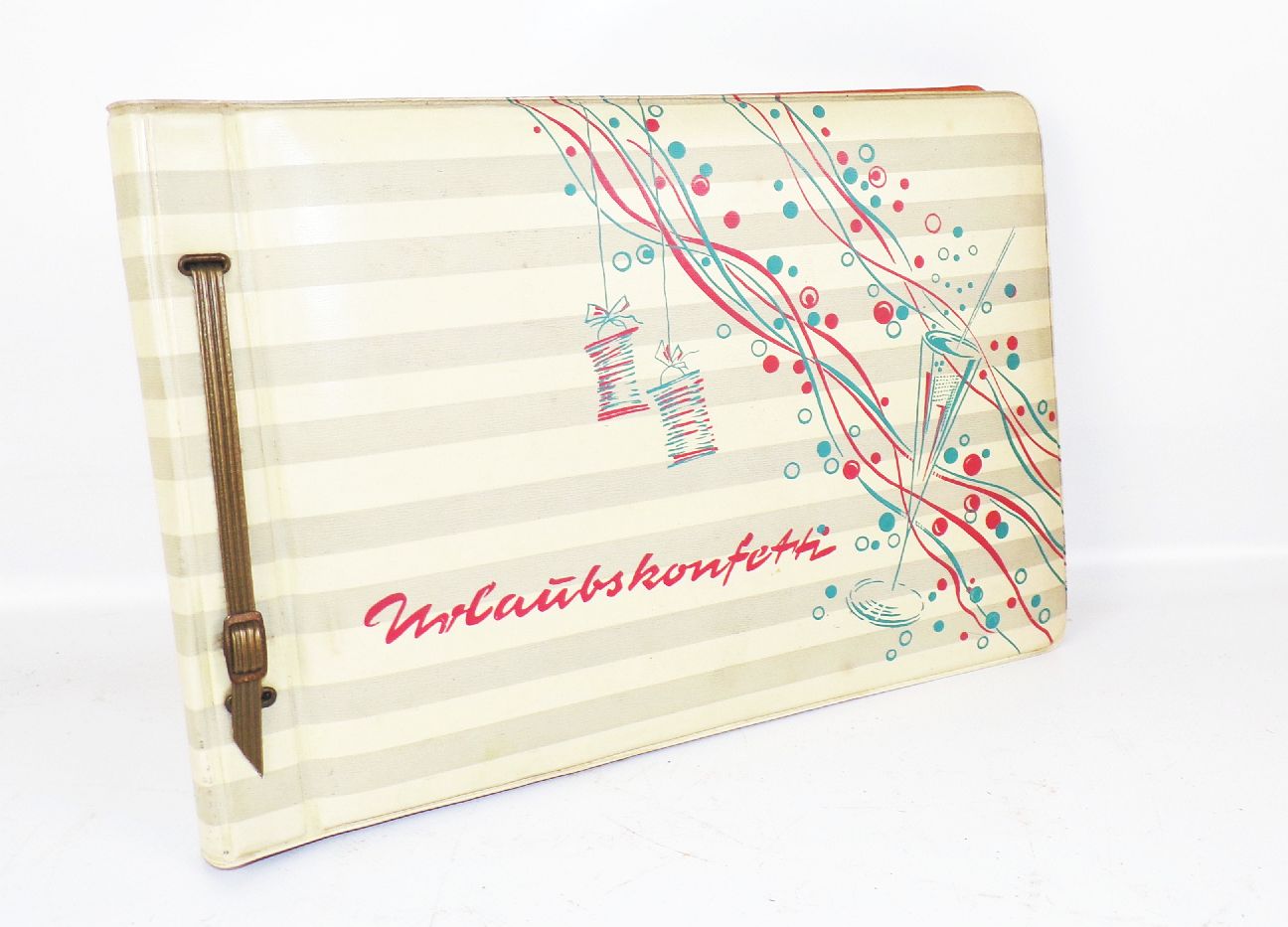 Altes Fotoalbum mit Fotos Urlaub in West Berlin 1950 er Jahre Oldtimer Schaufenster