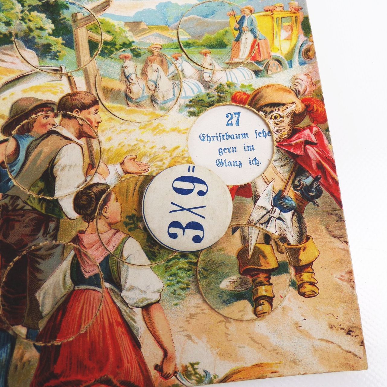 Altes Puzzle 1 x 1 Legespiel um 1930 Märchen Rechenspiel