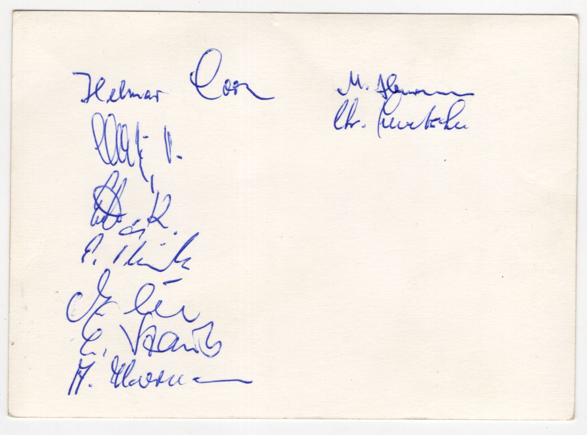 Autogramm Karte Grenzland Blasorchester DDR Oberlausitz 