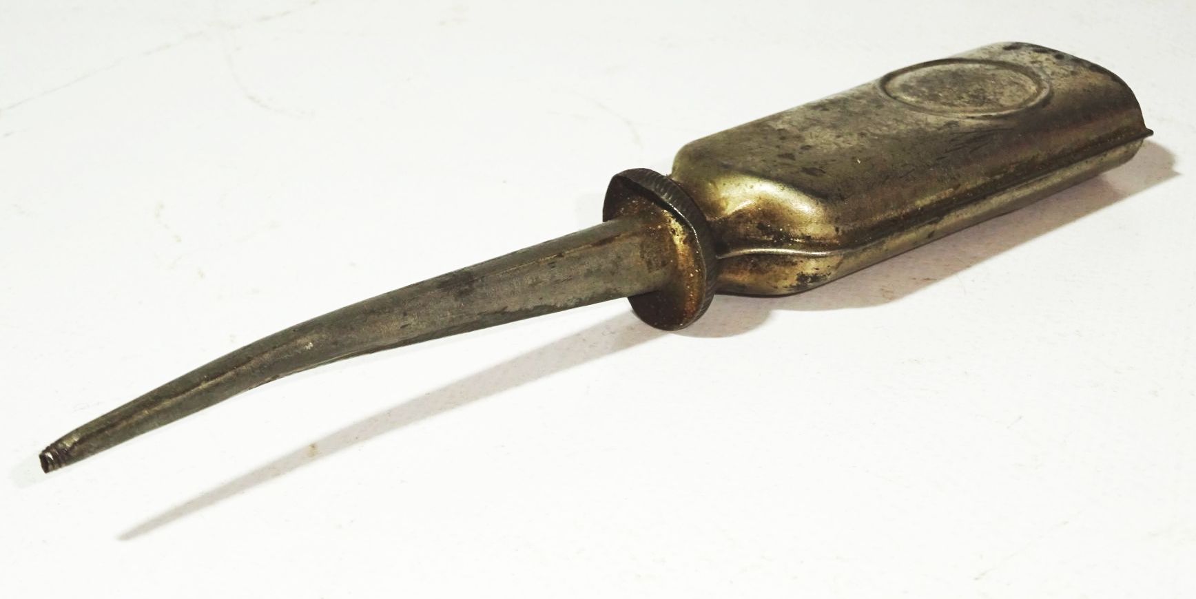 Alte Ölflasche Ölfläschchen Ölkanne Nähmaschine Feinmechaniker 